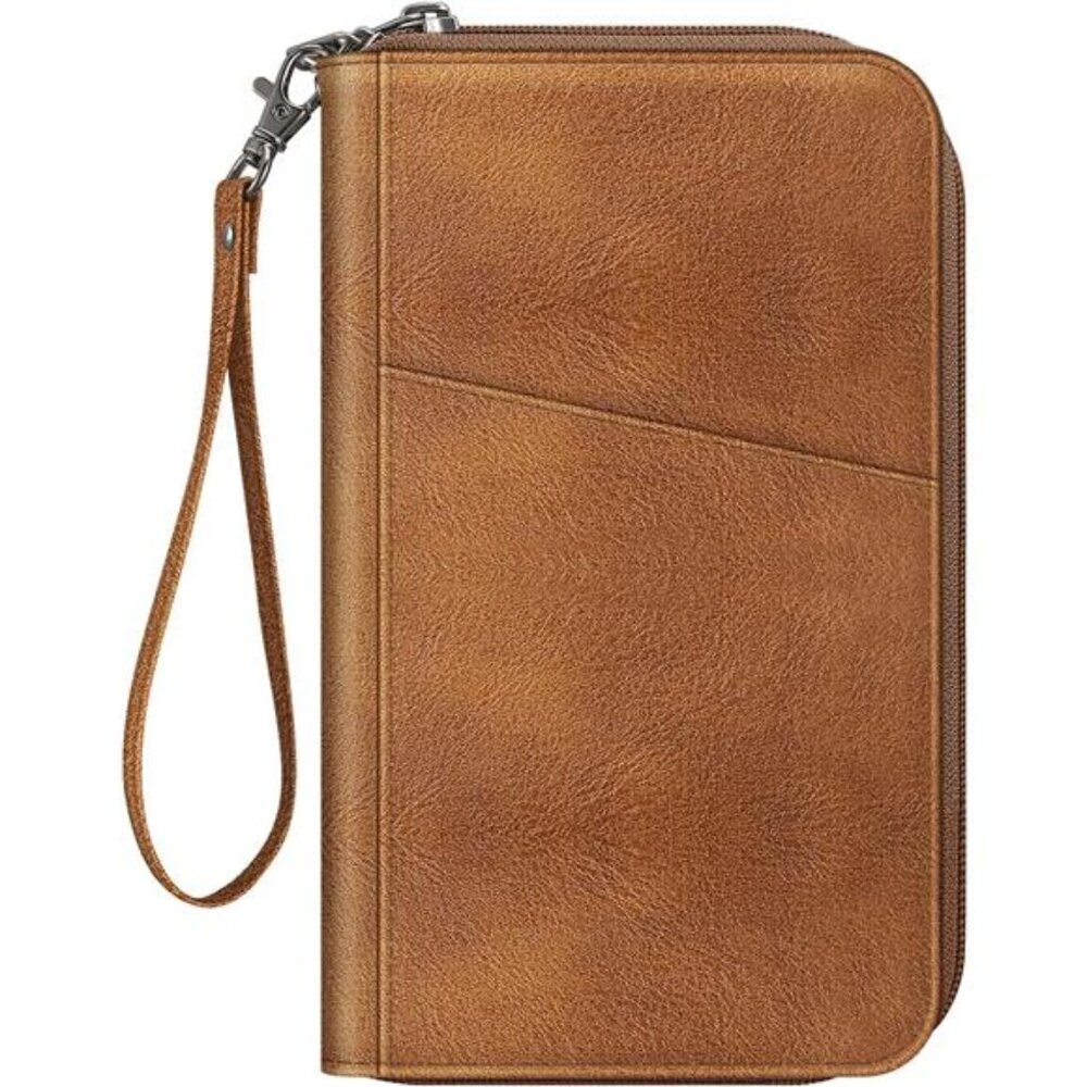 Family Passport Holder Wallet, RFID Blocking Travel Document Organizer